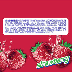 Mentos Chewy Mint Strawberry candies on table showing party-friendly sharing
