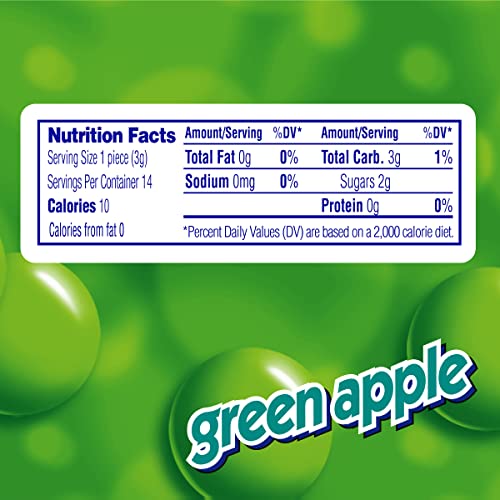 Mentos Chewy Mints Green Apple Rolls showcasing a party pack.