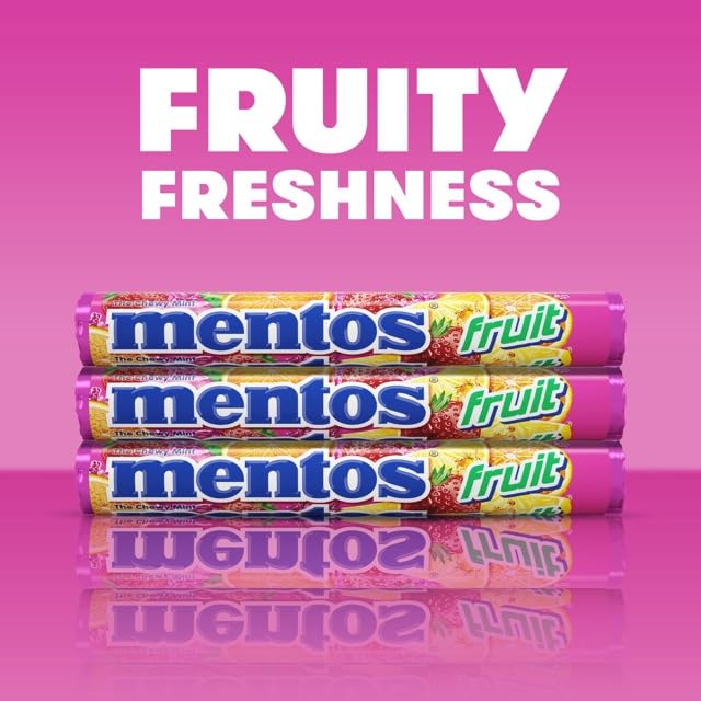 Mentos Chewy Mints bag ready for on-the-go refresh during trips
