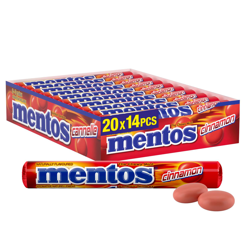 Mentos Cinnamon Chewy Mints box – ideal for office refreshment.