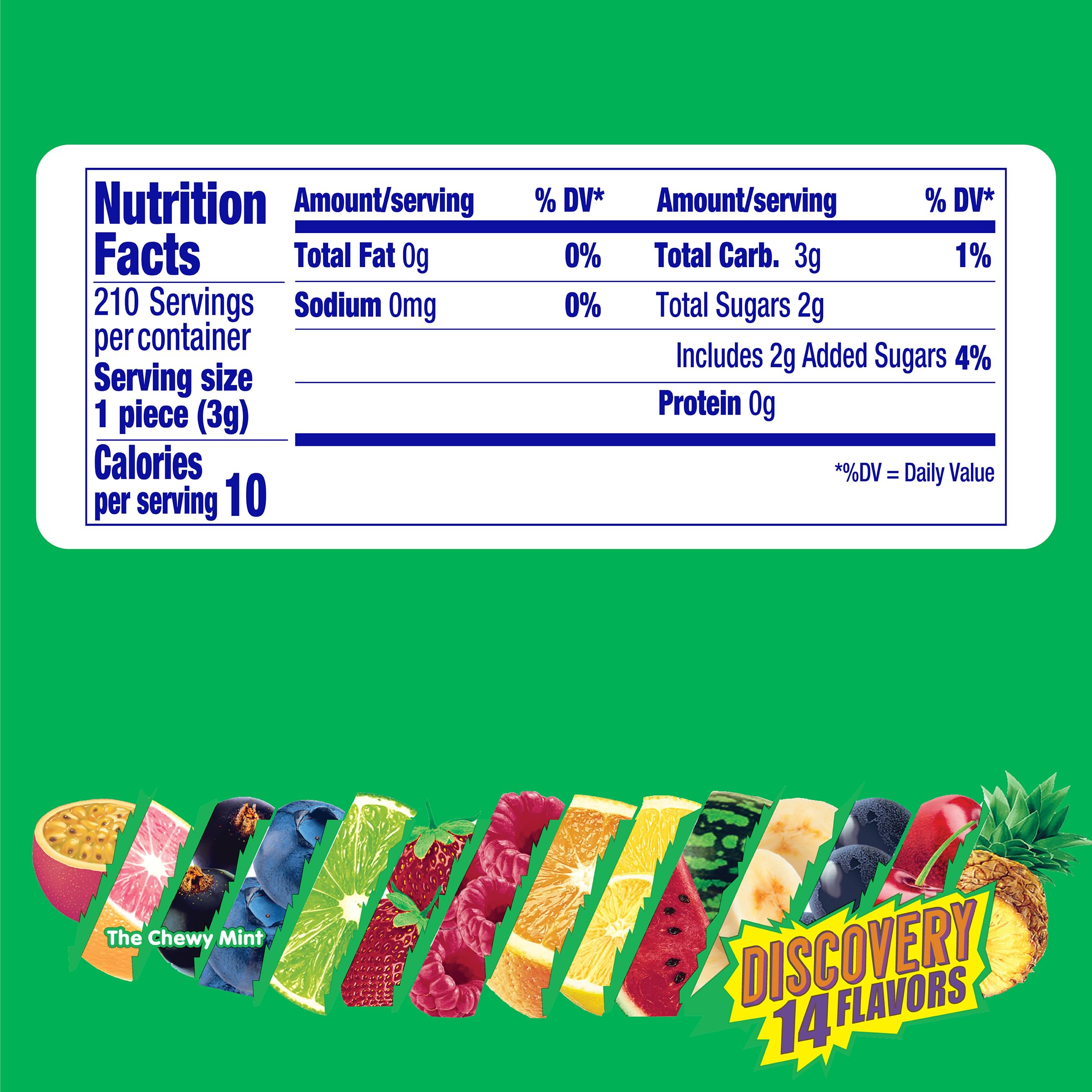 Mentos Discovery 14-flavor roll shown, offering fruity variety for snacking anytime.