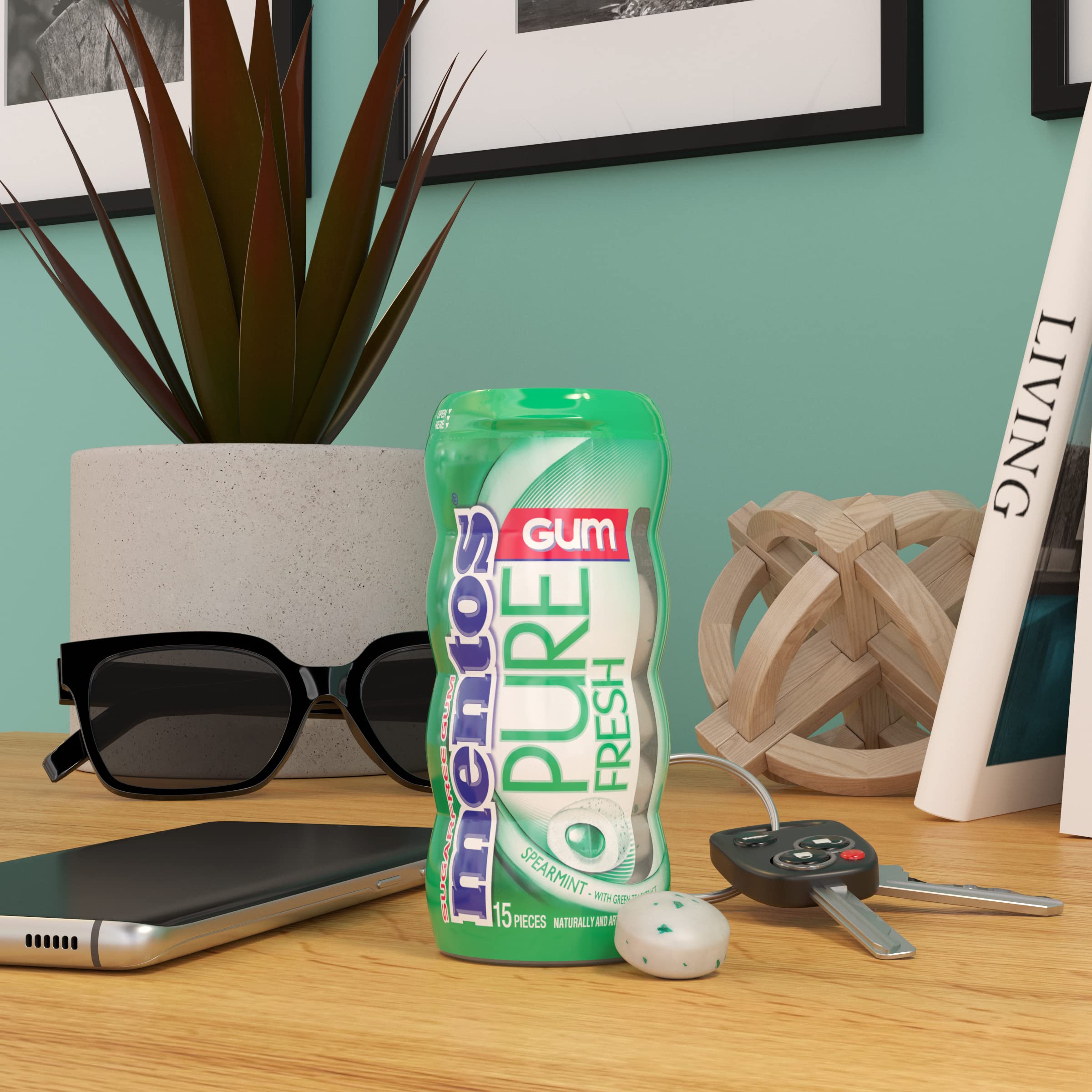 On-the-go Mentos gum packaging for portable freshness throughout the day