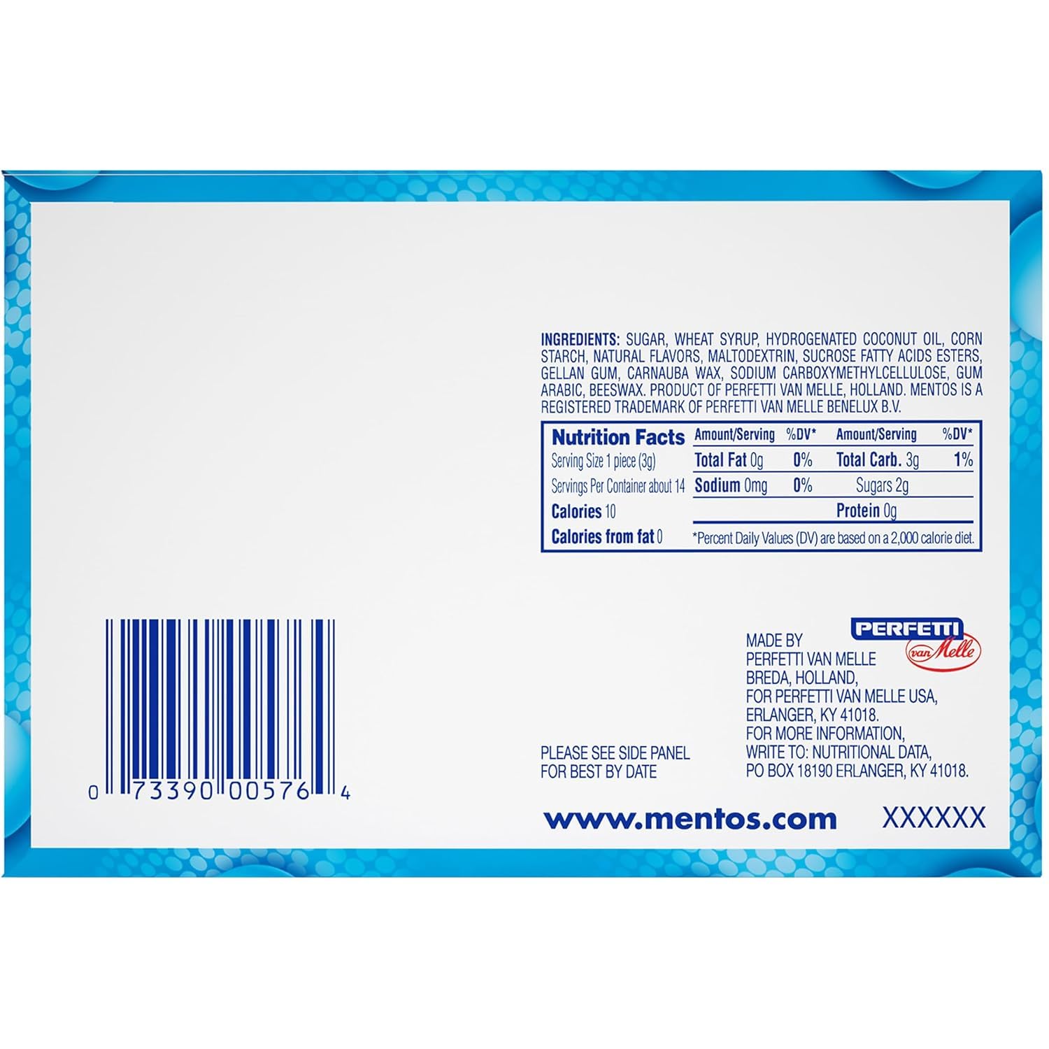 Mentos Original Mint wedding favors idea with minty treats.