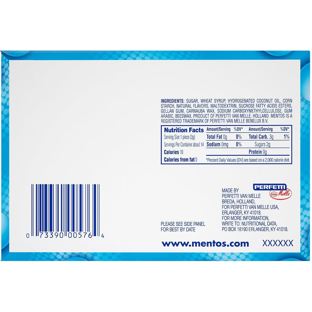 Mentos Original Mint wedding favors idea with minty treats.