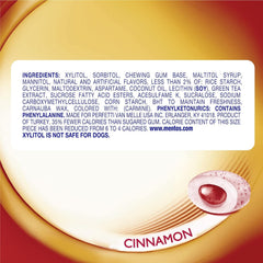 Display of six Mentos Pure Fresh bottles emphasizes convenient bulk packaging.