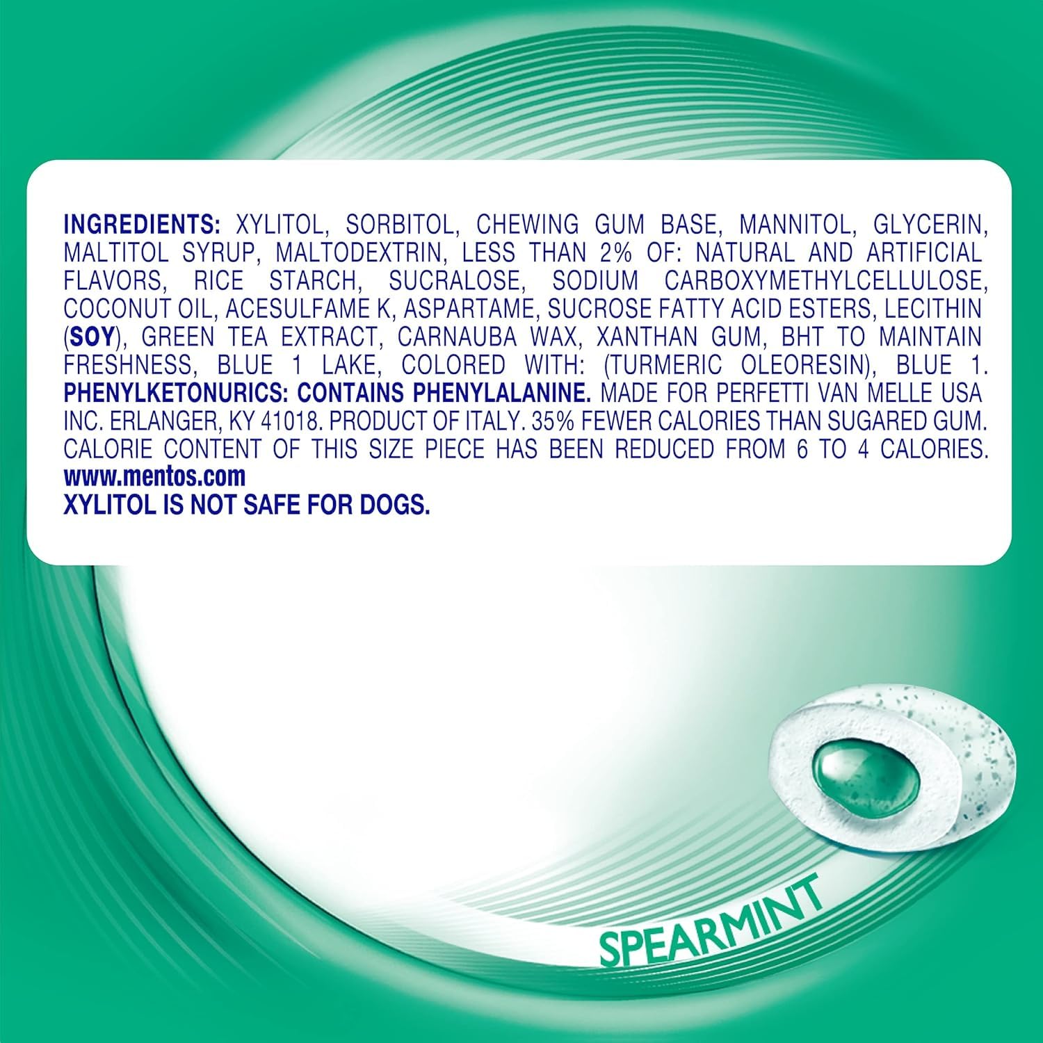 On-the-go Mentos gum pack fits purses and backpacks for quick refresh.