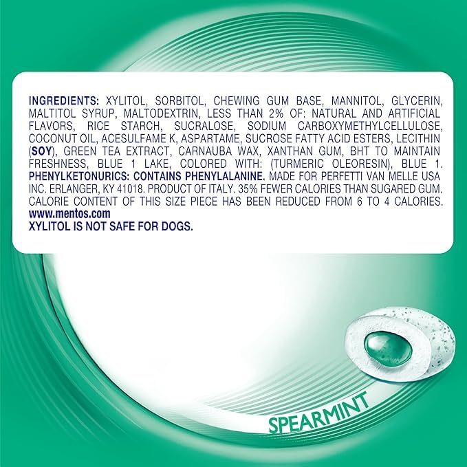 Winter edition gum pieces emphasize sugar-free, refreshing flavor