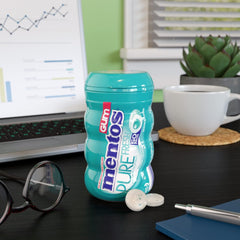 MENTOS Wintergreen bottle pictured on a desk for everyday use.