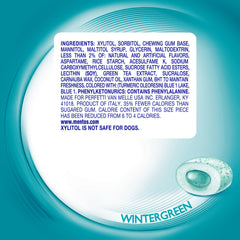 Close-up of Mentos gum pieces for quick breath refresh.