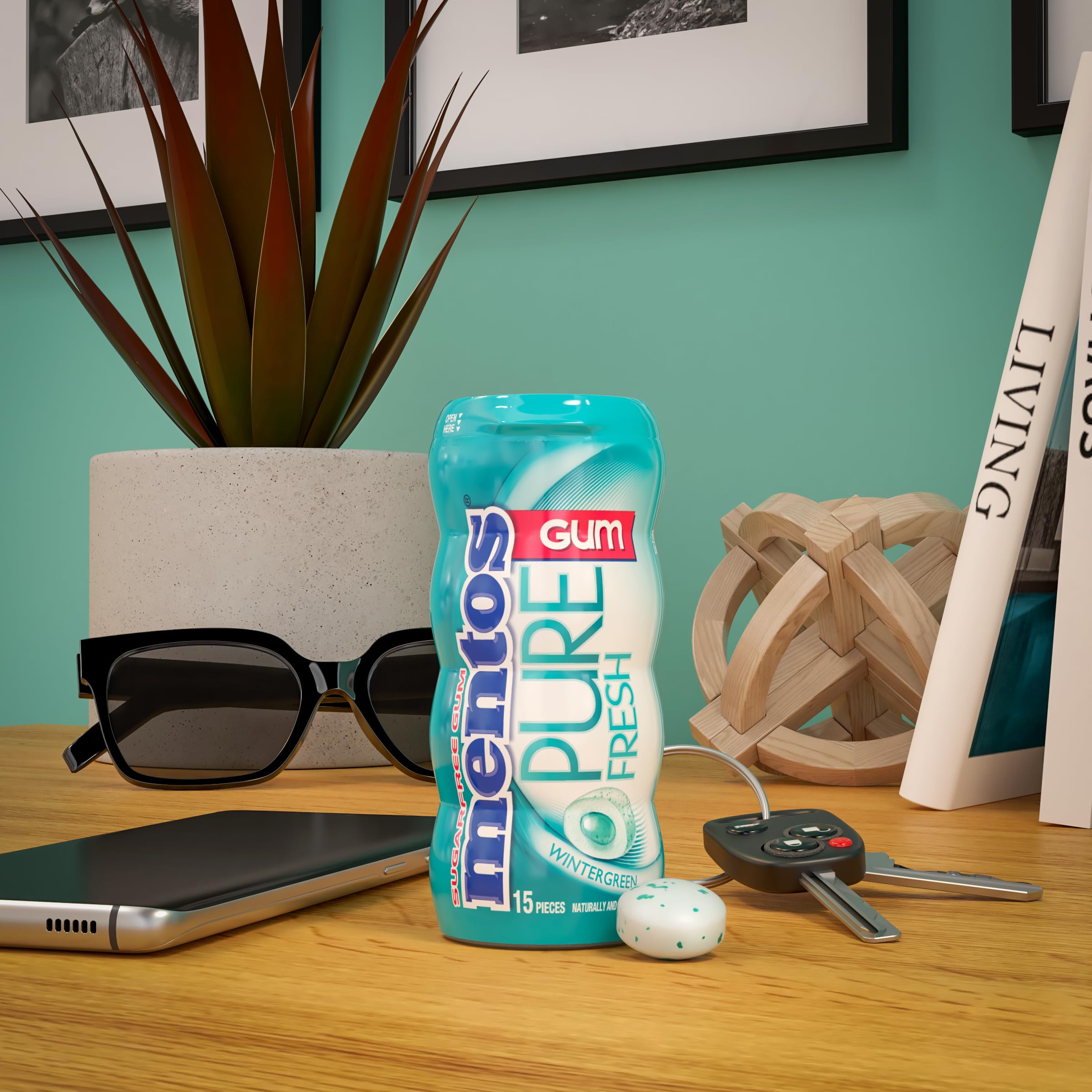 Mentos Pure Fresh gum provides a confident, fresh feel during busy days