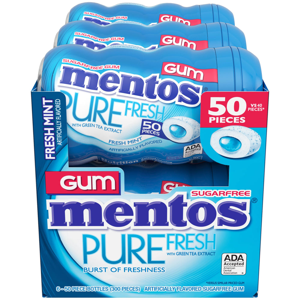 Mentos six-pack bulk gum ideal for sharing at home, car, or office