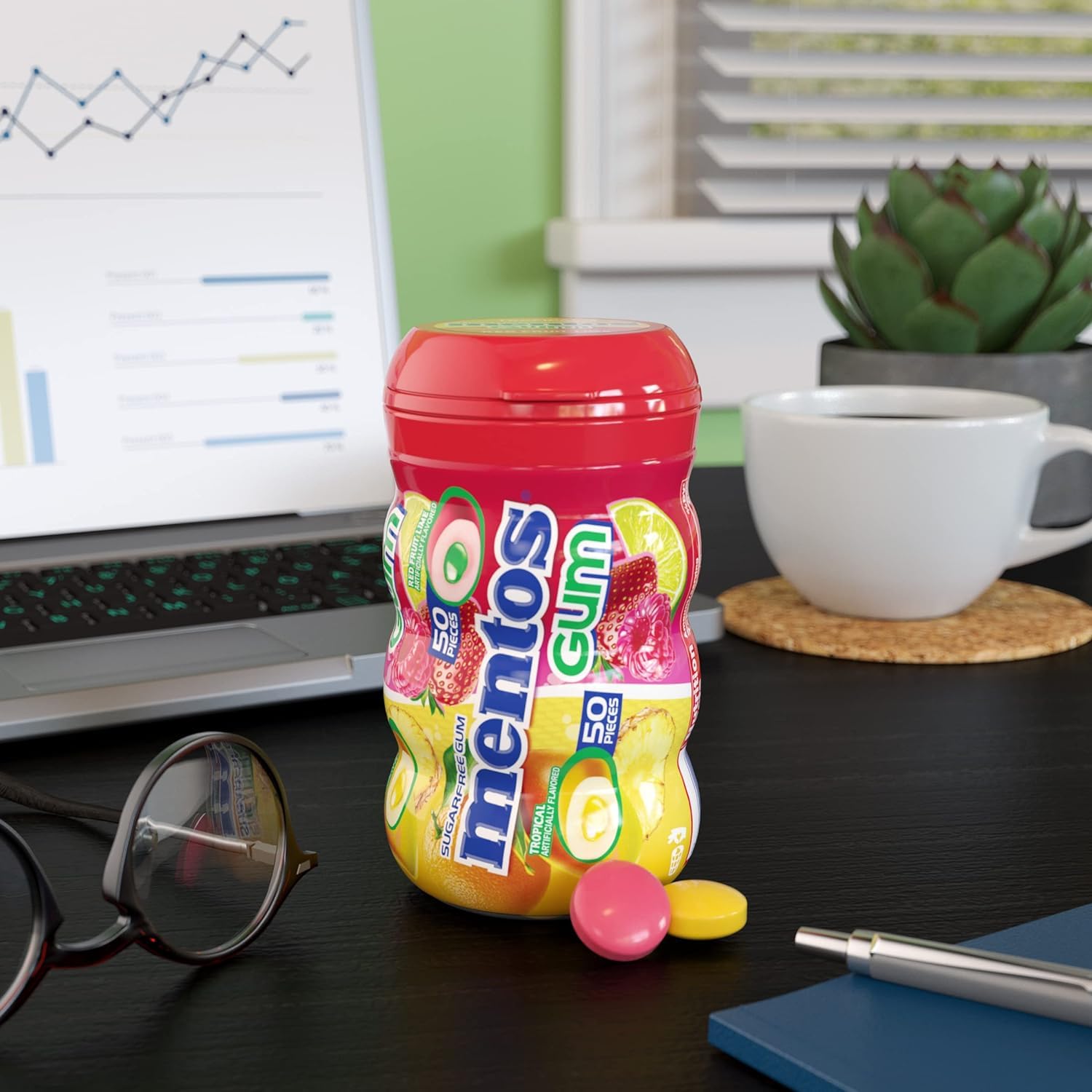 Mentos red fruit lime easter basket addition for playful gifting