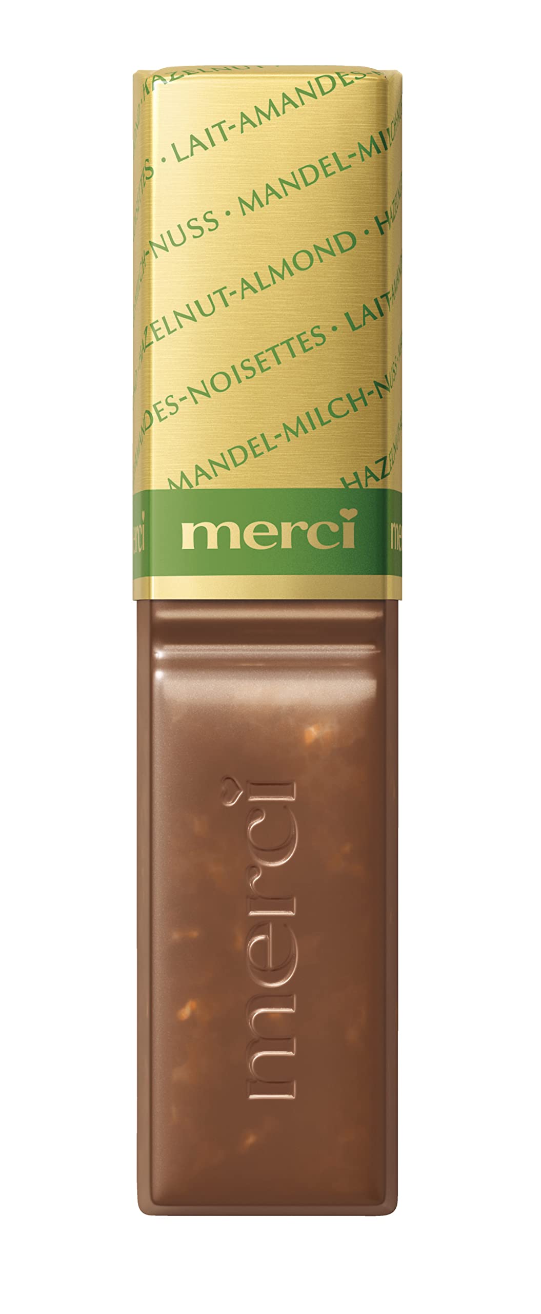 Merci European milk chocolates assortment highlighting variety and quality
