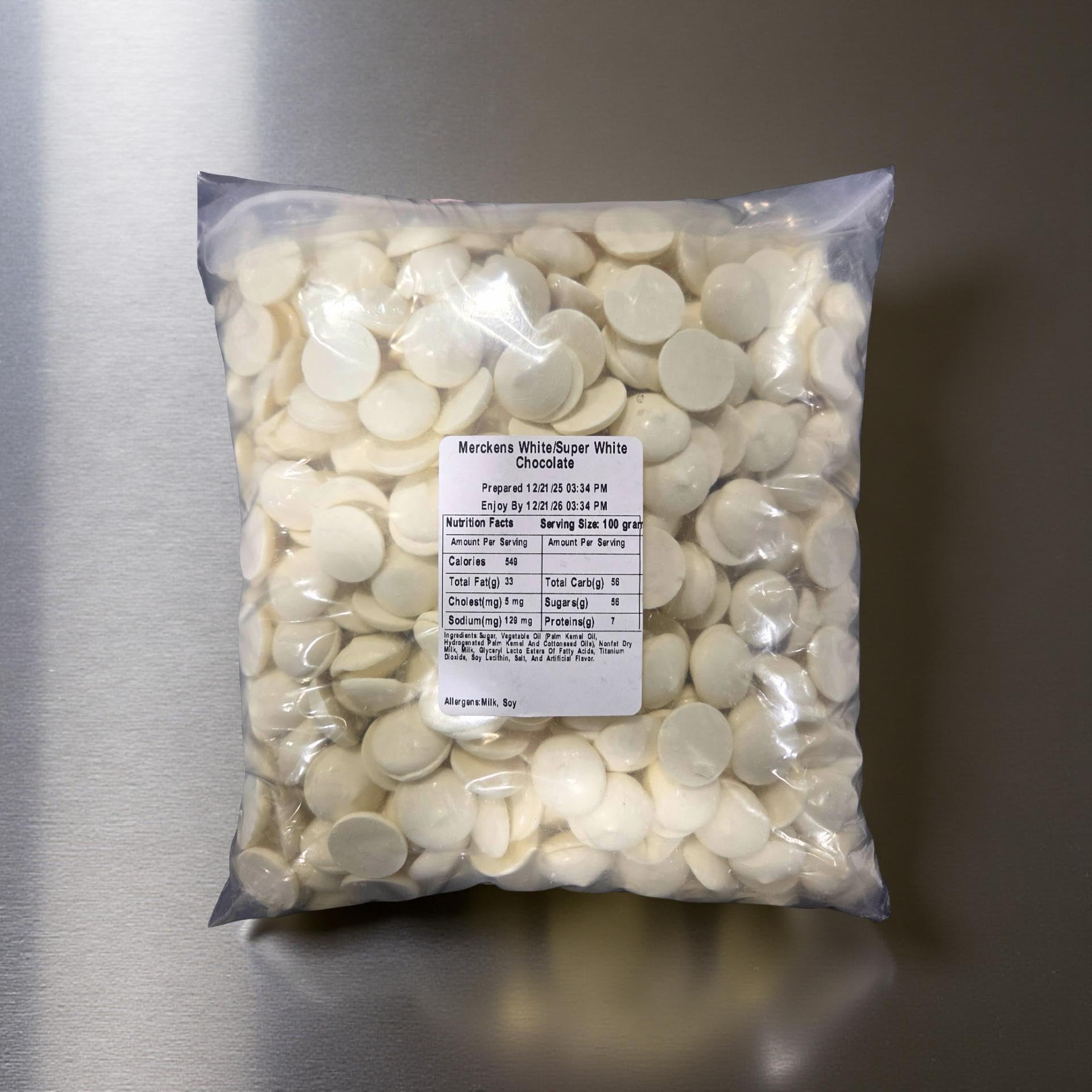 Melted Merckens wafers in a heat safe bowl for even coating