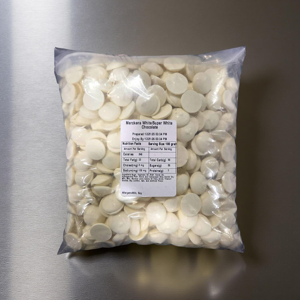 Melted Merckens wafers in a heat safe bowl for even coating