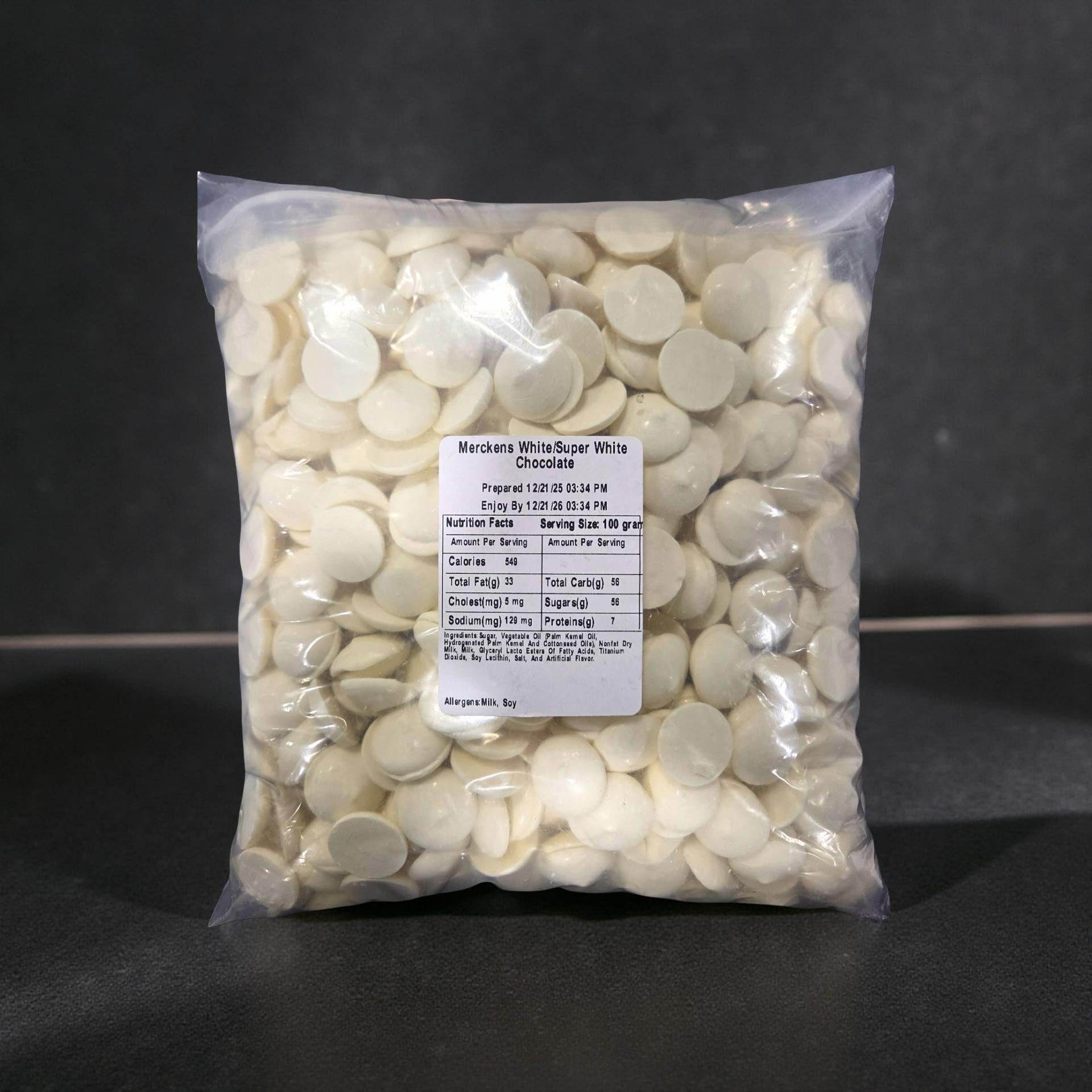 5 lb Merckens packaging ready for bulk dessert use