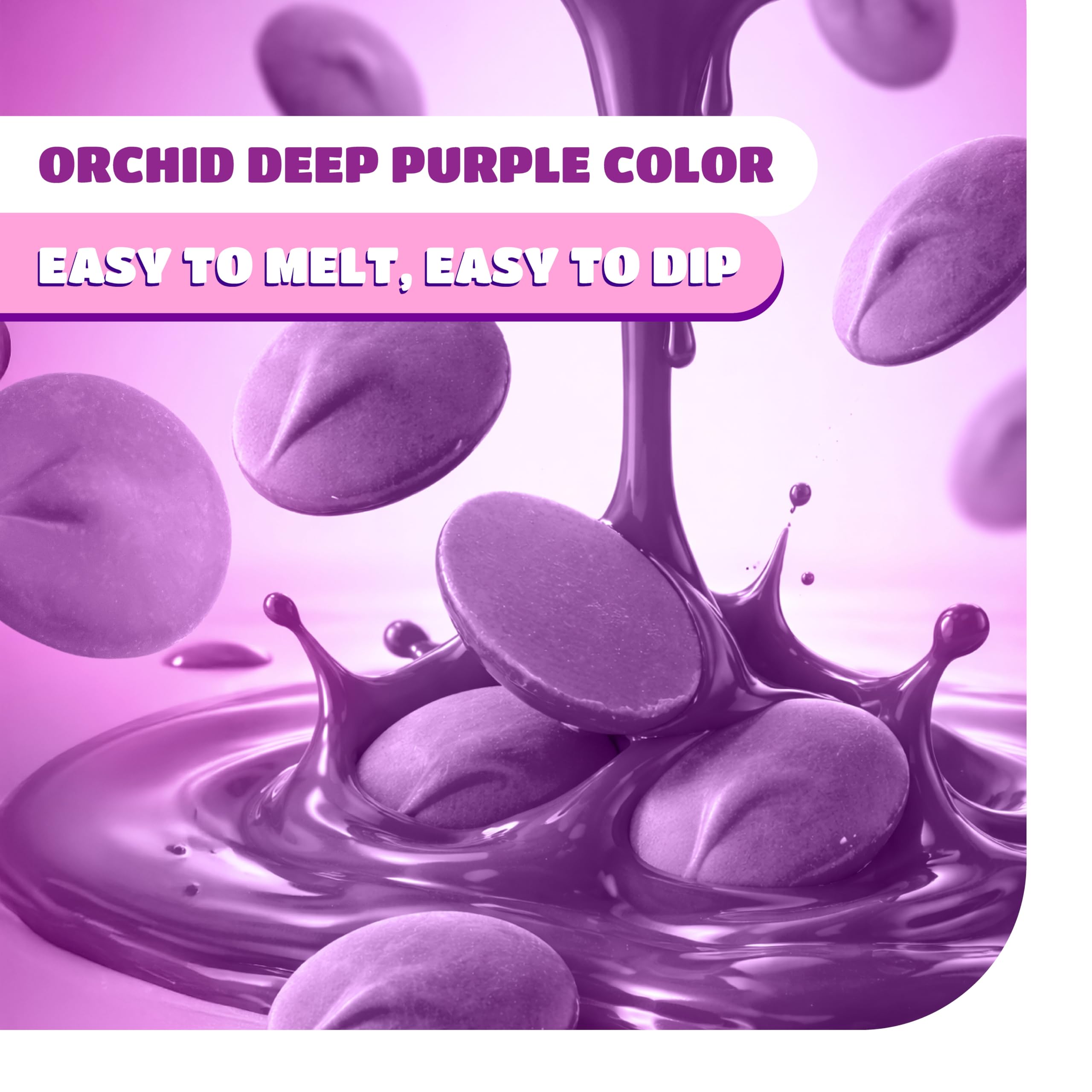 Vanilla-flavored melts deliver a creamy taste without tempering.