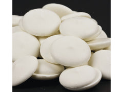 Merckens Super White coating wafers bag for smooth candy coating.