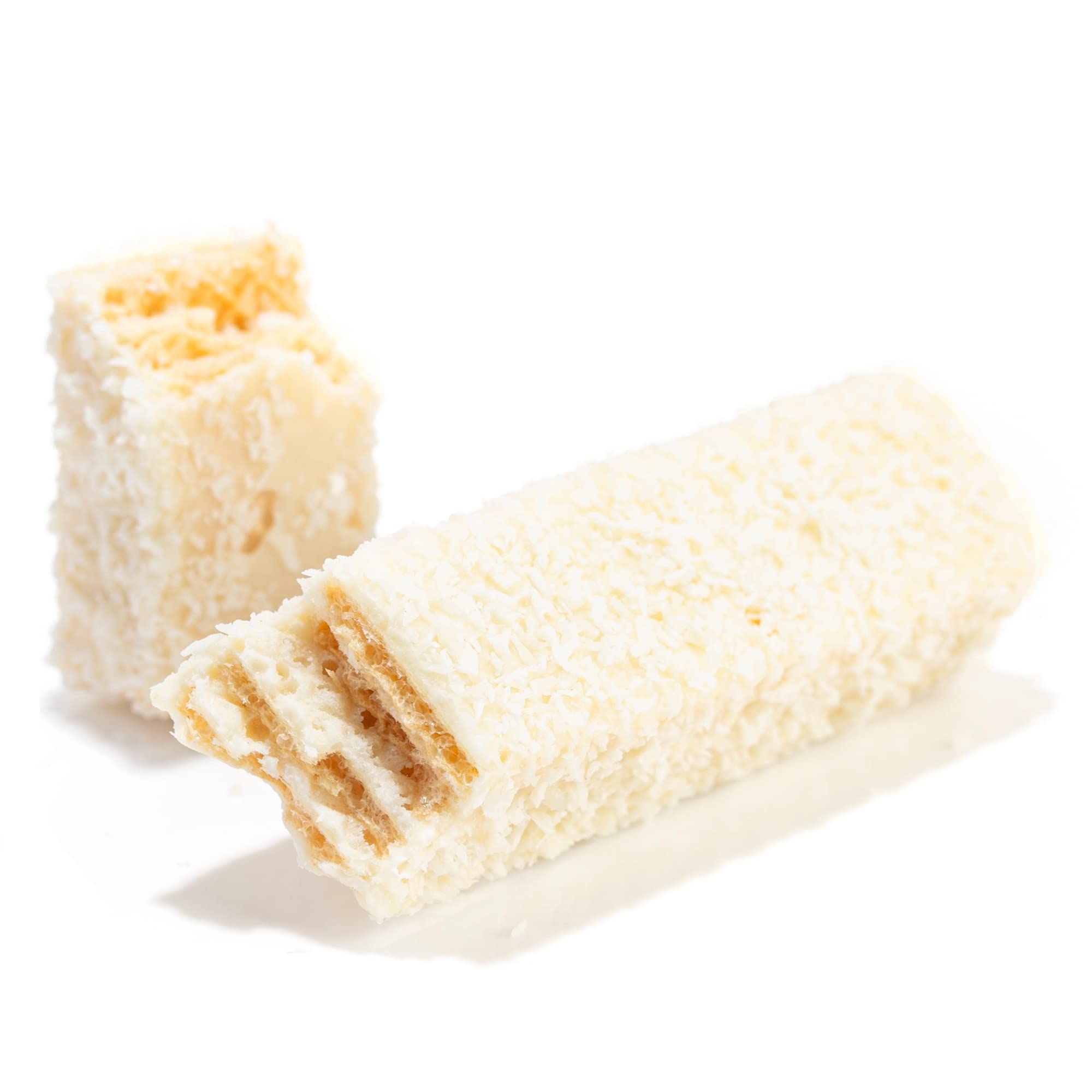 Merckens Super White wafers for cookie coating with creamy flavor.