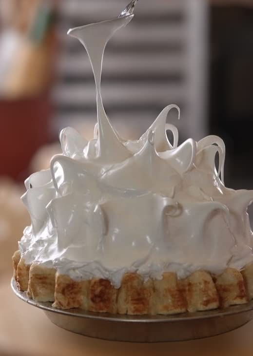 MERINGUE POWDER forms a light meringue topping on pies.