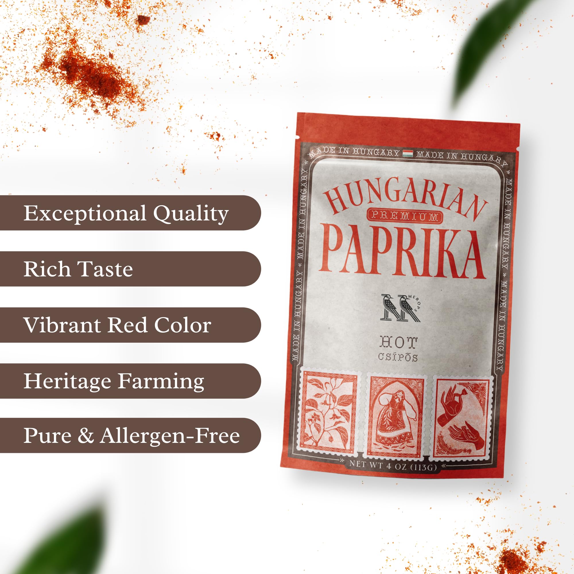 MEROPS paprika powder in resealable bag preserves aroma between uses
