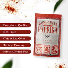MEROPS Premium Sweet Hungarian Paprika Powder sealed bag preserves aroma and freshness