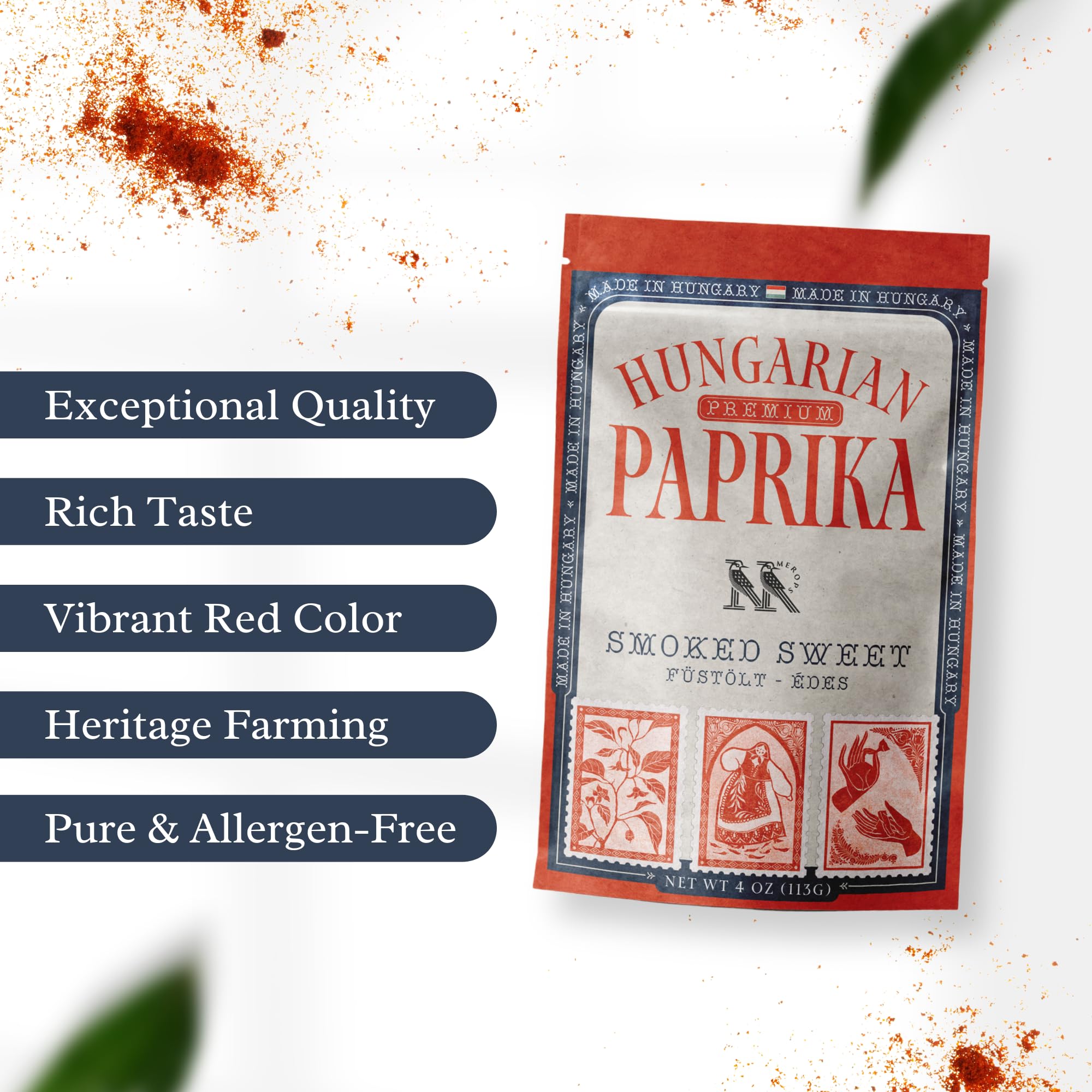 MEROPS Szeged origin field reflects authentic Hungarian paprika heritage.