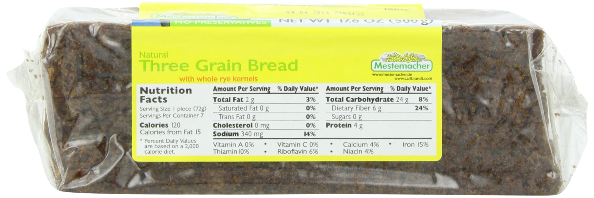 Mestemacher bread packaged for long shelf life and easy storage