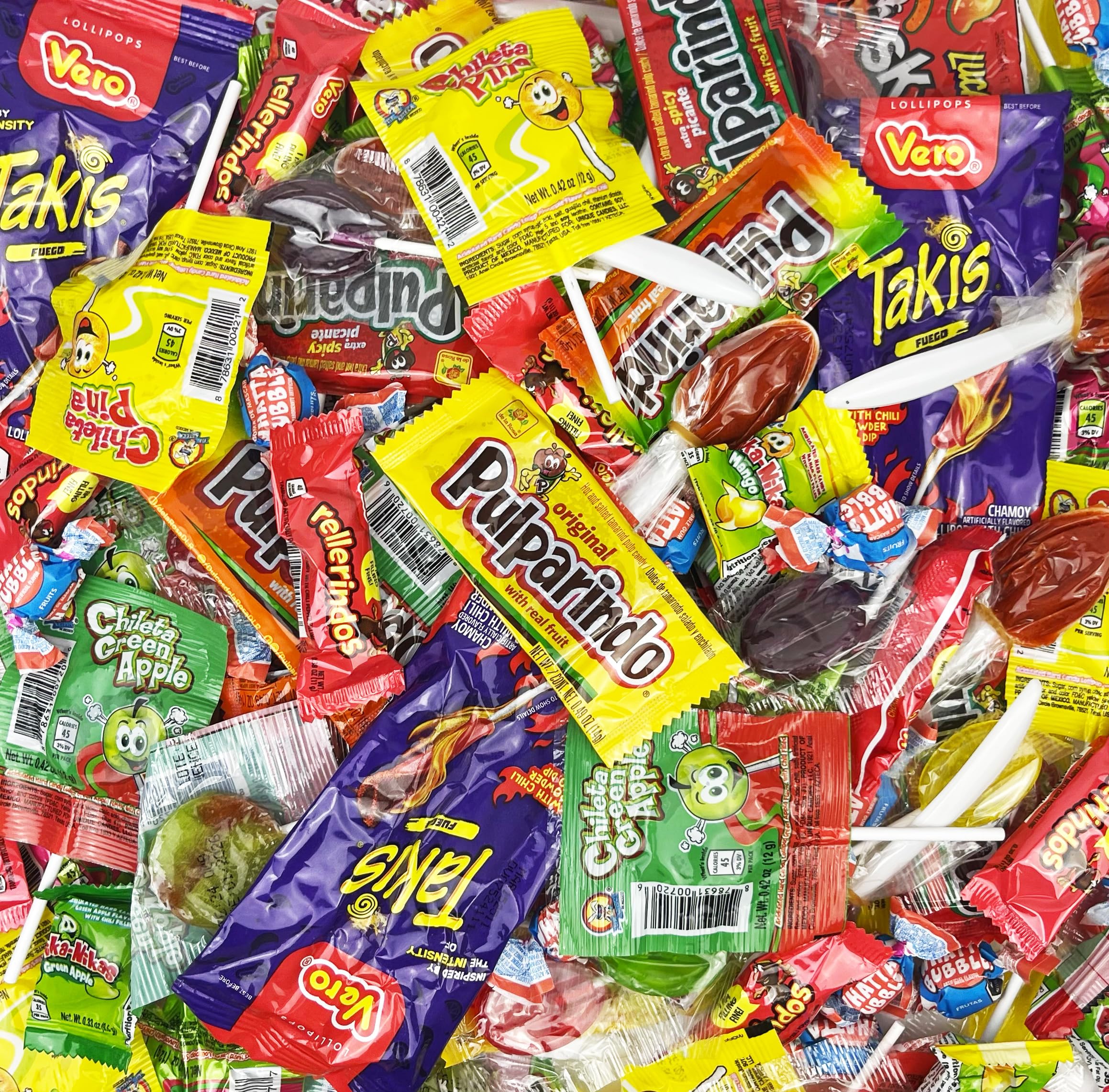 Mexgrim chamoy and tamarind candies highlight tangy flavors ideal for party favors.
