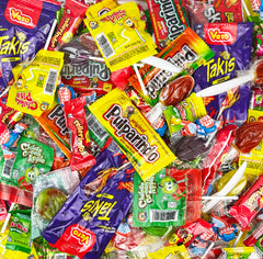 Mexgrim chamoy and tamarind candies highlight tangy flavors ideal for party favors.