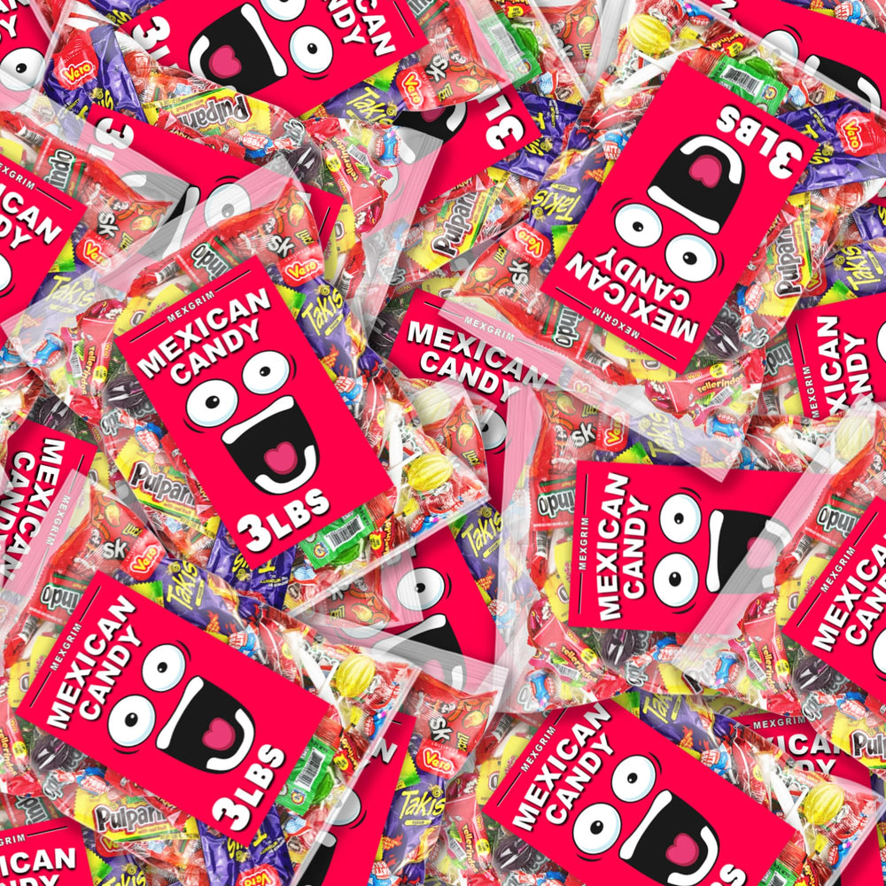Mexgrim gift bag of traditional Mexican candies for thoughtful occasions.