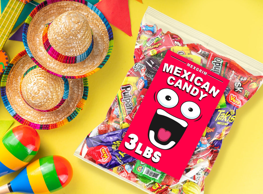 Mexgrim pinata candy mix ideal for birthday parties and festive celebrations.
