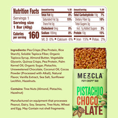 Mezcla Puff Crispy Pistachio Chocolate cross-section shows creamy base and crisp top