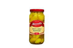 Sliced Mezzetta hot chili peppers ready for toppings