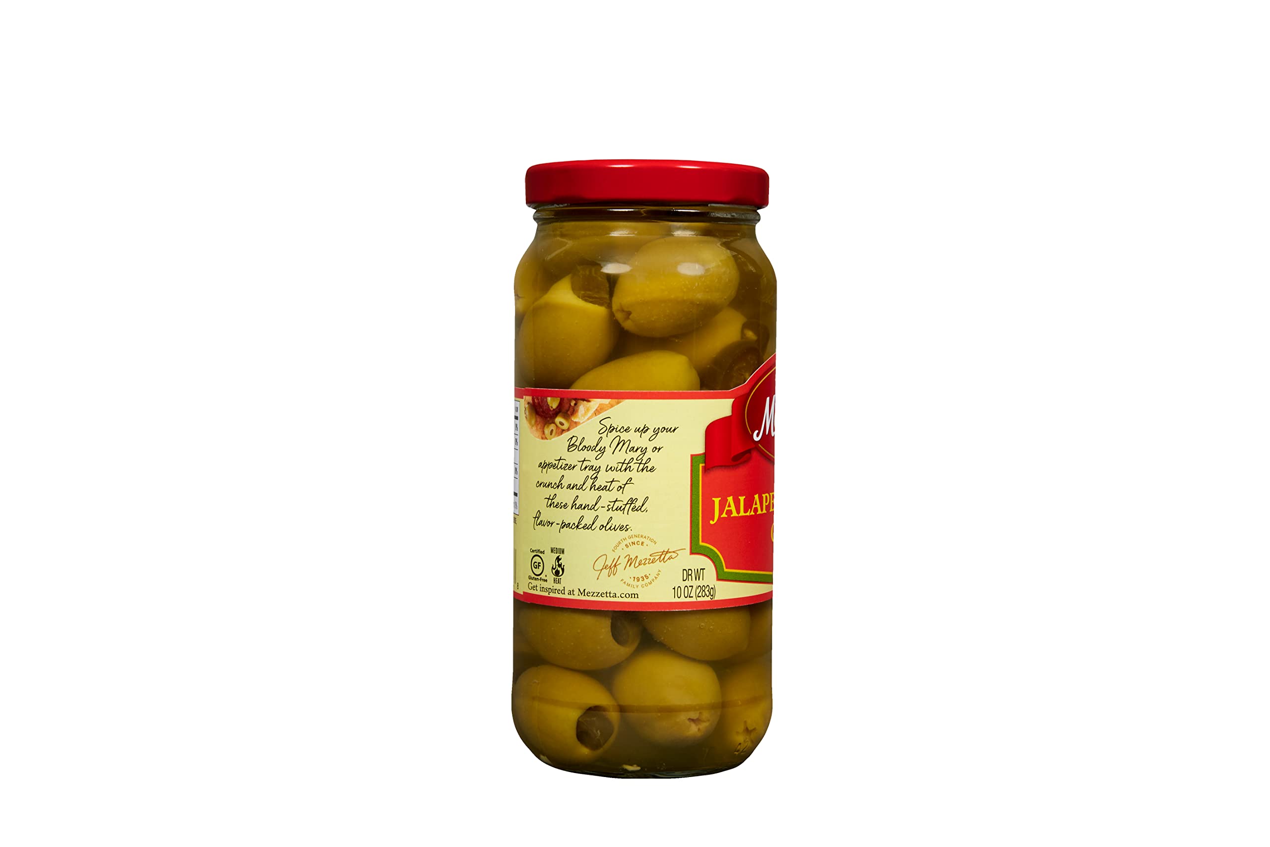 Cocktail glass with olives, perfect garnish.