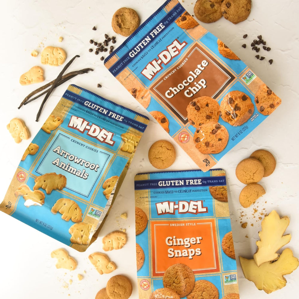 Mi-Del ginger snaps in travel pack appeal to busy families.