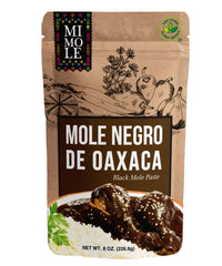 Mi Mole Oaxacan Mole Negro 8oz bottle ready to flavor meals.