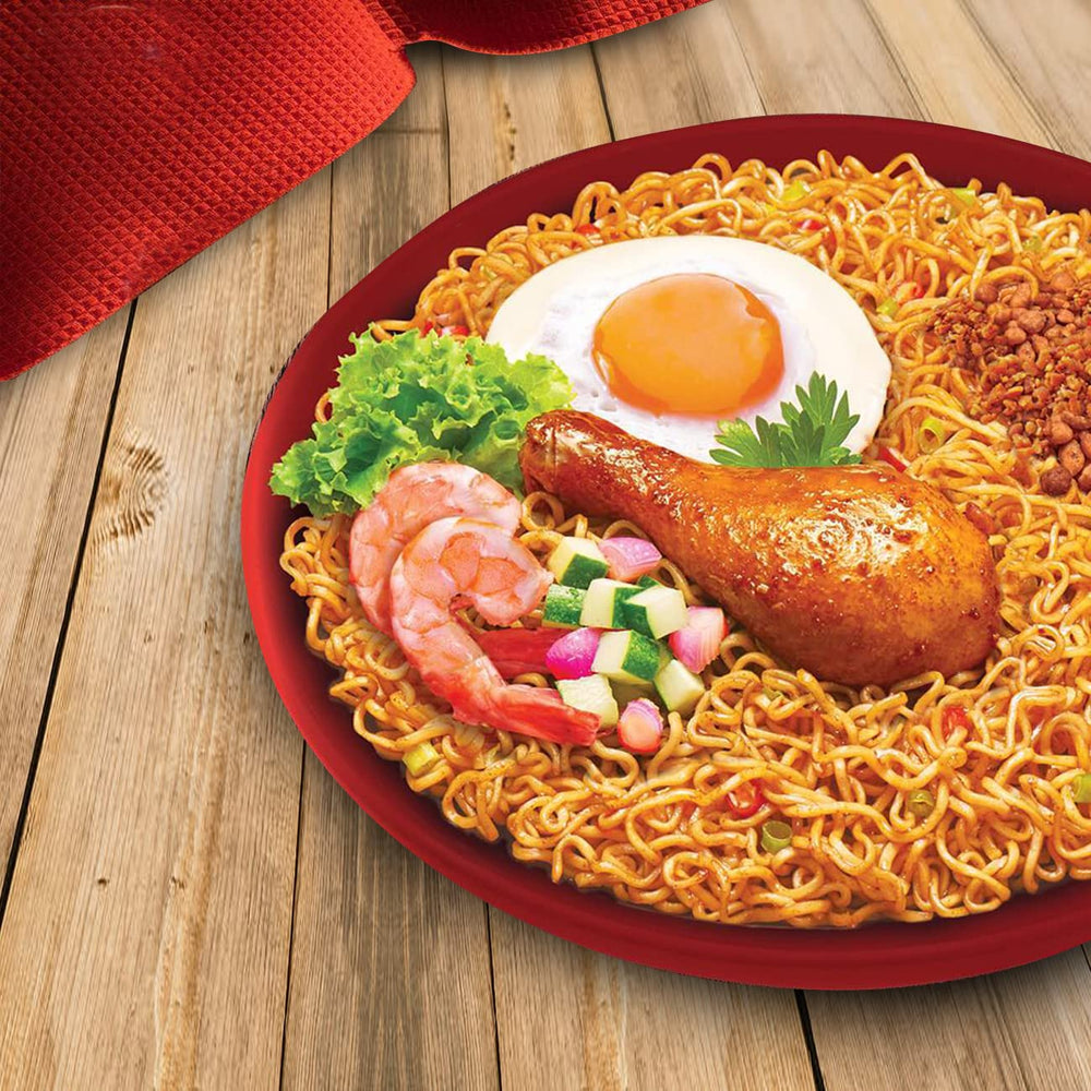 Mi Sedaap halal certification logo confirms trusted noodle options.