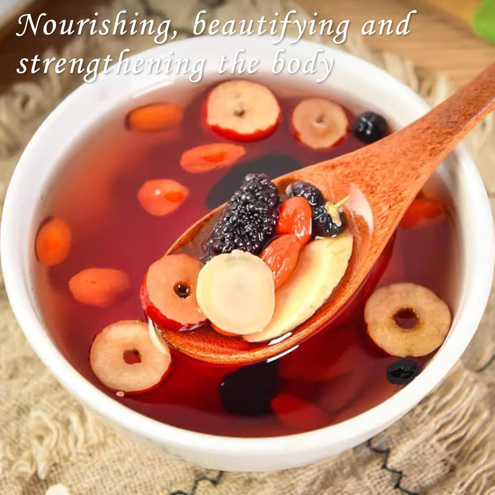 MIANQIONGFENG ingredient mix with wolfberries and yam shows natural nourishment