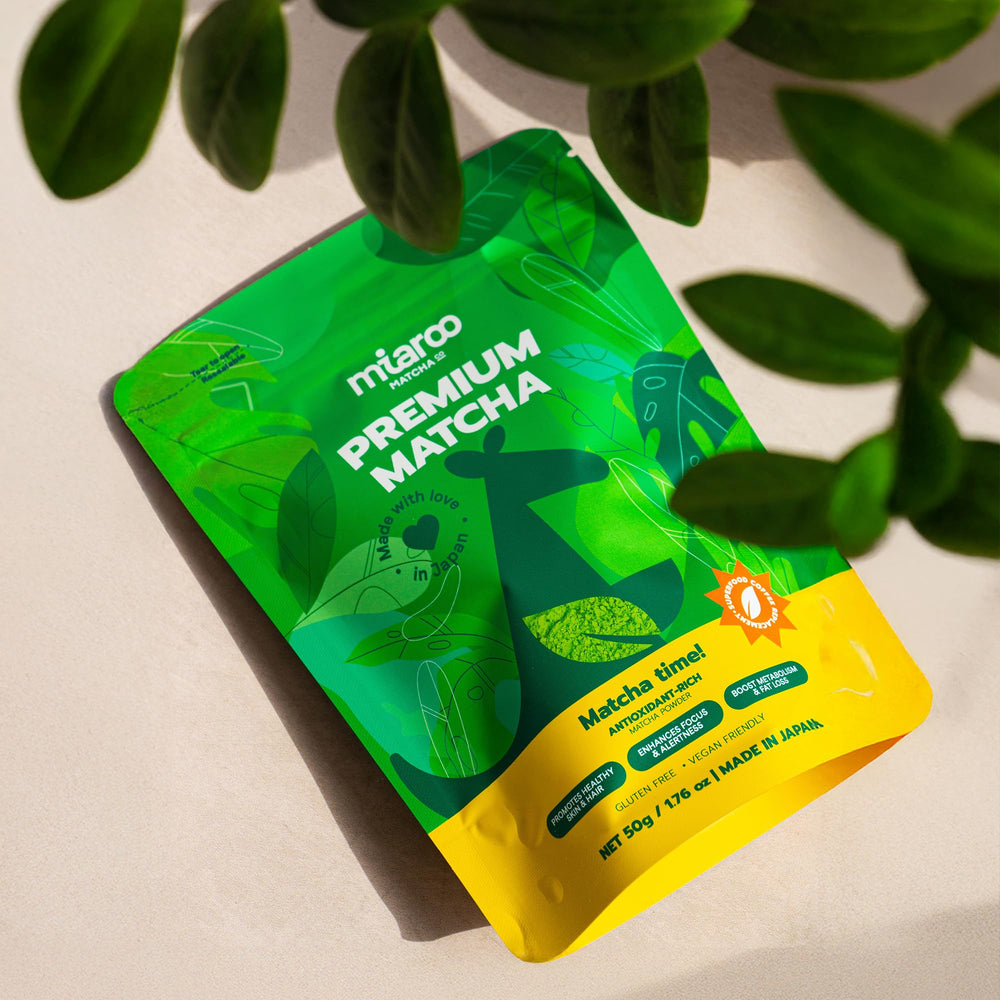 Miaroo organic certification label on packaging, signaling clean ingredients.