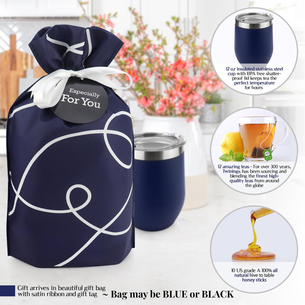 Twelve-tea sampler box offering diverse flavors for tea lovers.