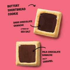 Michel et Augustin 40-cookie squares in a sealed tin, perfect for holiday gatherings