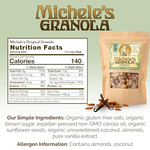 Michele's Granola Original handmade batch packaging showing small-batch quality.