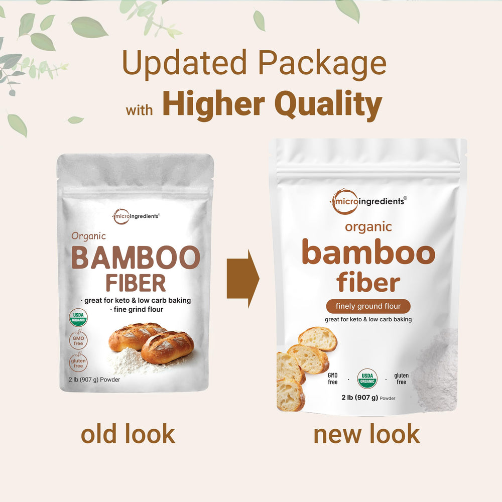 Micro Ingredients bamboo fiber powder baking setup for light, keto-friendly textures