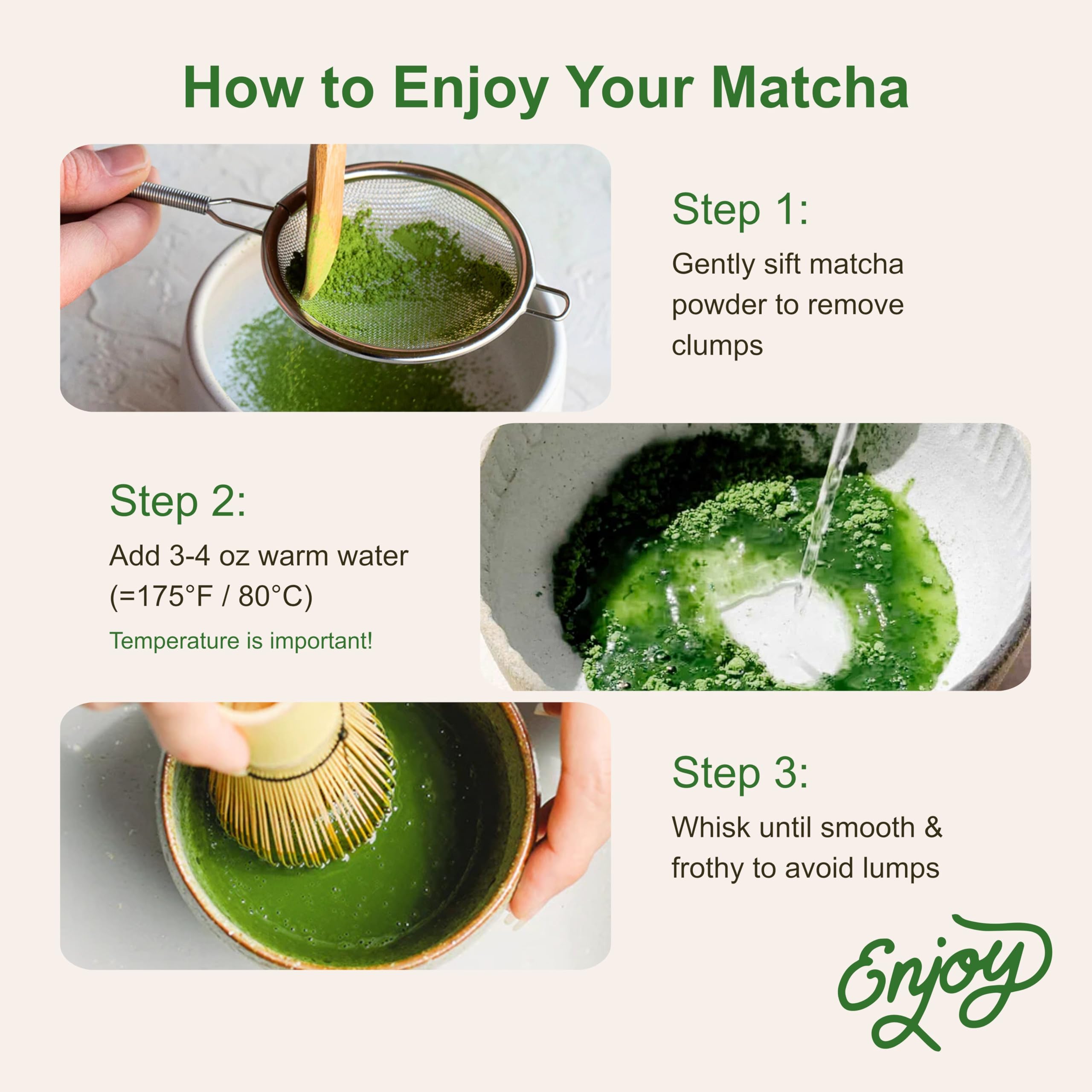 Micro Ingredients bamboo whisk paired with ceremonial grade matcha for smooth foam.
