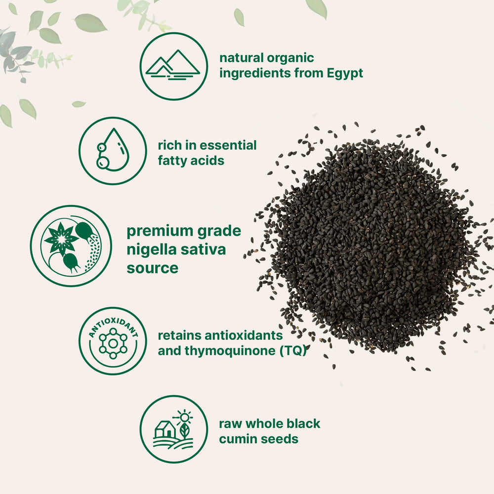 Micro Ingredients black cumin seeds in a baking dish for versatile seasoning