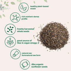Micro Ingredients Chia seeds in spoon ready for smoothies and baking.