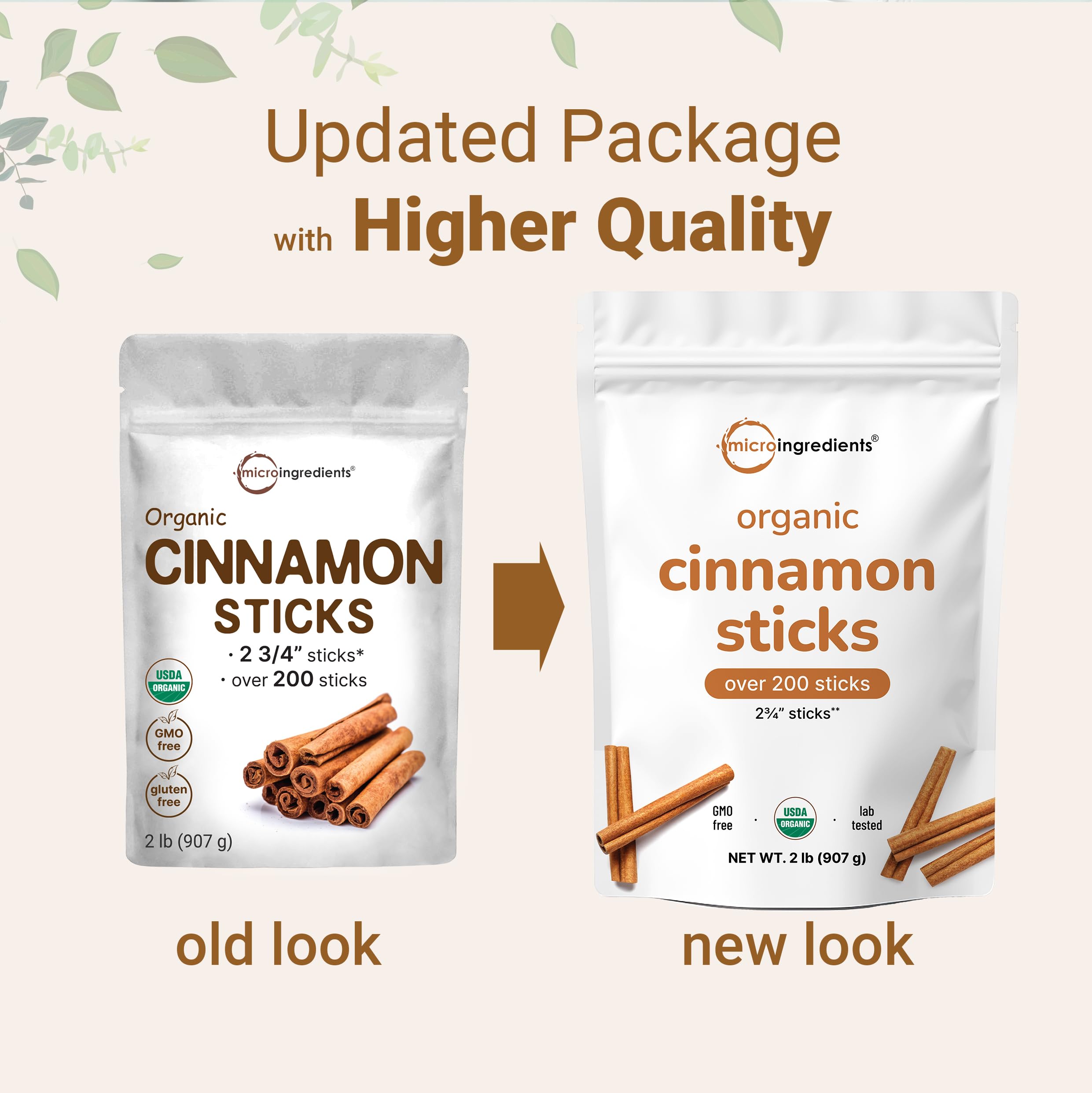 Micro Ingredients cinnamon sticks for tea infusion, delivering warm aroma and robust flavor.