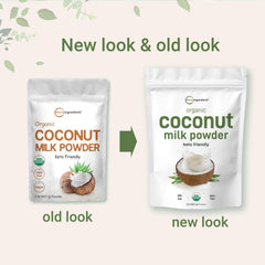 Micro Ingredients coconut milk powder in coffee cup as dairy-free creamer