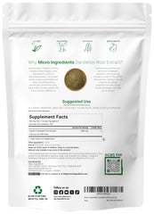 Micro Ingredients Dandelion Root Tea Powder in a cup for a calming brew.